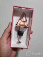 img 1 attached to Stylish And Chic Rose Gold Bottle Stopper With C-Initial For The Perfect Gift On Any Occasion review by Deep Echemendia