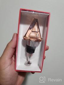 img 5 attached to Stylish And Chic Rose Gold Bottle Stopper With C-Initial For The Perfect Gift On Any Occasion