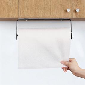 img 3 attached to Adhesive Wall Mounted Paper Towel Holder - Rustproof, No Drilling & Easy Tear | SMARTAKE Home Kitchen Accessory