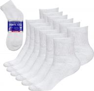 compression-free diabetic ankle socks - loose fit for men and women - 6 pairs by debra weitzner logo