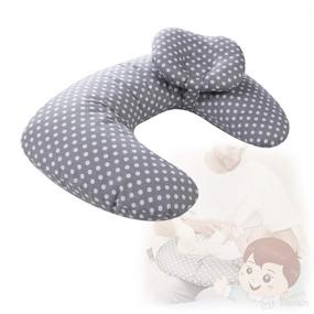 img 2 attached to 🤱 TOFOAN Baby Breastfeeding Nursing Pillow: Detachable, Machine Washable, Multifunction 45° Angle U Shape Infant Support Pillow, Grey Point Design
