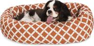 🐶 premium comfort and style with majestic pet bamboo sherpa bagel dog bed logo