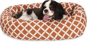 img 4 attached to 🐶 Premium Comfort and Style with Majestic Pet Bamboo Sherpa Bagel Dog Bed