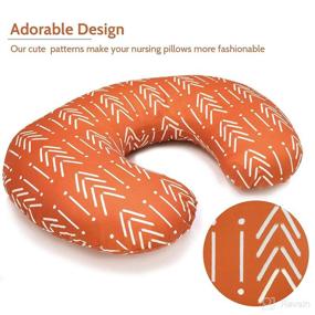 img 3 attached to Soft & Breathable Baby Nursing Pillow Cover for Boys and Girls - Snug Fit and Washable
