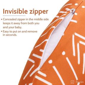 img 2 attached to Soft & Breathable Baby Nursing Pillow Cover for Boys and Girls - Snug Fit and Washable