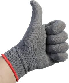 img 1 attached to 🧤 Upgrade Your Vinyl Wrapping Experience with VViViD Grey Professional Applicator Gloves (2 Glove Pack): Anti-Static & Highly Efficient