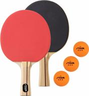 enhance your ping pong game with stiga performance 2 player set - 2 rackets and 3-star orange balls included логотип