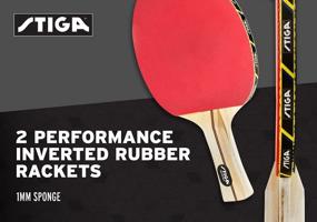img 2 attached to Enhance Your Ping Pong Game With STIGA Performance 2 Player Set - 2 Rackets And 3-Star Orange Balls Included