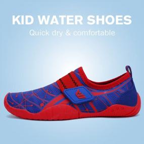 img 2 attached to Легкие пляжные кроссовки Aqua для мальчиков и девочек - CIOR Kids Toddler Water Shoes (Toddler/Little Kid/Big Kid)