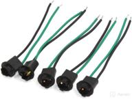 🔌 uxcell 12v t10 w5w 168 194 led wedge lamp socket connector wire harness base 5pcs logo