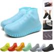 reusable silicone shoe covers for men, women, and kids - easy to carry rain boots logo