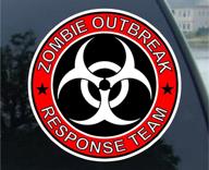 💀 stay prepared with the zombie outbreak response team cool vinyl decal bumper sticker - decal kingz логотип