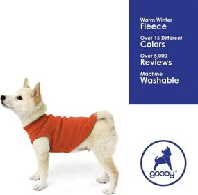 img 2 attached to 🐶 Cozy and Stylish Gooby Stretch Fleece Vest Dog Sweater - Pumpkin - Medium Size - Perfect Winter Dog Clothes for Small and Large Dogs - Warm, Pullover Fleece Jacket - Ideal for Boys and Girls