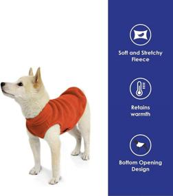 img 3 attached to 🐶 Cozy and Stylish Gooby Stretch Fleece Vest Dog Sweater - Pumpkin - Medium Size - Perfect Winter Dog Clothes for Small and Large Dogs - Warm, Pullover Fleece Jacket - Ideal for Boys and Girls