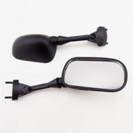 🏍️ 2004-2010 kawasaki ninja zx10r / zx6r racing mirrors - black oem stock style set логотип