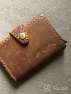 img 1 attached to Authentic Handcrafted Leather Card Wallet for Enhanced SEO review by Mac Sterling