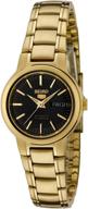 seiko womens japanese automatic gold tone stainless steel women's watches : wrist watches logo