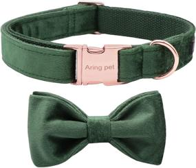 img 4 attached to 🐶 ARING PET Bowtie Dog Collar: Stylish Velvet Collars with Detachable Bowtie for Dogs