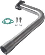 🏎️ enhanced exhaust pipe with female thread for predator 212cc/196cc go kart & mini bike - compatible with coleman powersports ct200u & ct200u-ex, bt200x, honda gx160, gx200 логотип