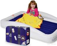 sleep by grace: portable inflatable toddler travel bed - safety bumpers, bed rail included логотип