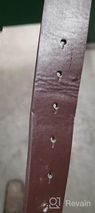 img 1 attached to Black Smooth Finish Leather Strap Men's Accessories and Belts - L Size review by Jake Hillyer