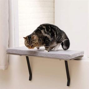 img 4 attached to 🐱 Sweetgo Cat Window Perch: Mountable Shelf Bed for Cats - Funny DIY Kitty Sill Window Perch - Washable Foam Cat Seat