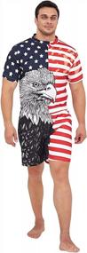 img 2 attached to Idgreatim Men'S Casual Short Sleeve Jumpsuit With 3D Graphic Print And Convenient Zipper Closure