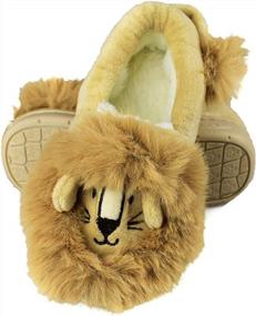 img 2 attached to Warm Plush Rocket Slippers For Little/Big Kids With Memory Foam Sole - Ideal For Indoor And Outdoor Use By Tirzrro