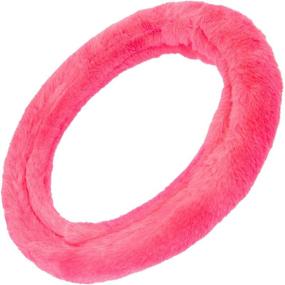 img 2 attached to BDK Faux Fur Steering Wheel Cover For Women – Wool Sheepskin Fluffy Fleece Warm And Cozy Comfort For Hands In Winter Interior Accessories