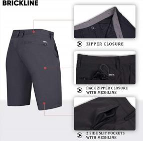 img 1 attached to Quick-Dry Stretch Board Shorts And Swim Trunks: Brickline 2-Pack Hybrid Shorts For Men