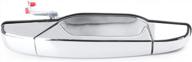 хромированная внешняя дверная ручка для chevy tahoe cadillac gmc yukon sierra denali xl 2007-2013 - со стороны пассажира gzyf логотип