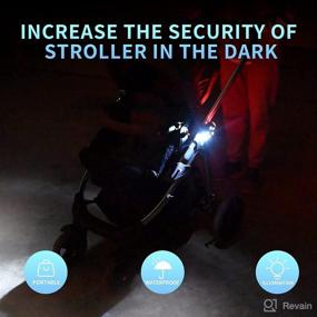 img 3 attached to 🚼 Vagocom Stroller Lights (2 Pack), Enhance Visibility for Nighttime Walking with Strollers, Including Fastener, Compatible with All Stroller Models, Essential Stroller Accessories