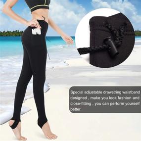 img 1 attached to CtriLady 2Mm Neoprene Women'S Wetsuit Leggings With Pocket - Perfect For Snorkeling, Swimming, Surfing, Canoeing, And Diving