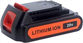 img 4 attached to Biswaye LBXR20 20V Lithium Battery: Compatible With Black & Decker 20V Max Tools LBXR2520, LBXR2020, And More!