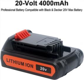 img 2 attached to Biswaye LBXR20 20V Lithium Battery: Compatible With Black & Decker 20V Max Tools LBXR2520, LBXR2020, And More!