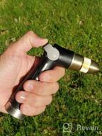 img 1 attached to Get The Perfect Watering Solution With FANHAO Heavy Duty Metal Garden Hose Nozzle - High Pressure, Versatile Sprayer With 8 Spray Patterns And Thumb Control On/Off Valve For Gardens, Cars And Pets review by Joseph Swanson