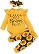 newborn baby girl clothes outfits - infant romper, ruffle floral pants, cute toddler set logo