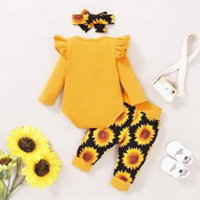 img 1 attached to Newborn Baby Girl Clothes Outfits - Infant Romper, Ruffle Floral Pants, Cute Toddler Set