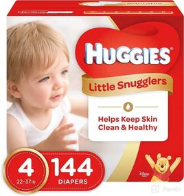 img 4 attached to 👶 Huggies Little Snugglers Baby Diapers: Ultimate Comfort and Protection for Your Little One