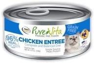 🐱 premium pure vita grain-free chicken & chicken liver canned cat food 12/5.5oz: a feline delight! логотип