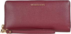 img 1 attached to Michael Kors Continental Wristlet Hardware Women's Handbags & Wallets for Wallets