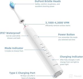 img 3 attached to 🦷 Waterproof Rechargeable Electric Toothbrush for Optimal Oral Care