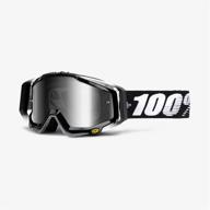 ⛷️ racecraft rc abyss black mirror lens silver goggle - unisex adult, one size (50110-001-02) logo