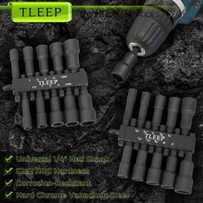 img 2 attached to Complete 23-Piece Magnetic Nut Driver And Drill Bit Set: TLEEP Impact Driver Kit With Extensions And Storage Bag
