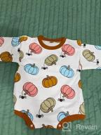 img 1 attached to Get Your Little Pumpkin Ready For Halloween With Our Oversized Pumpkin Sweatshirt Romper Onesie For Baby Girls And Boys review by Michael Straughter