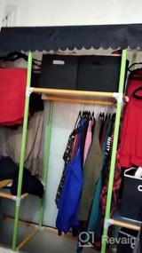 img 6 attached to Maximize Closet Space With YOUUD Portable Wardrobe Organizer – 3 Shelves, 3 Rods, Easy Assembly