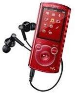 🎵 sony nwze463 4 gb walkman mp3 video player (red) - discontinued model logo