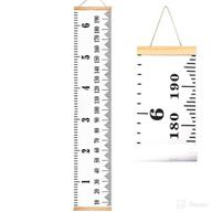 📏 accurate growth charts for kids & babies | height growth chart ruler | removable canvas wall hanging measurement chart | stylish home decoration logo