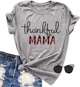 img 4 attached to Women'S Christian Thanksgiving Tee With Thankful Feathers And Letter Print, Short-Sleeved Top For Ideal SEO