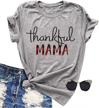 women's christian thanksgiving tee with thankful feathers and letter print, short-sleeved top for ideal seo logo